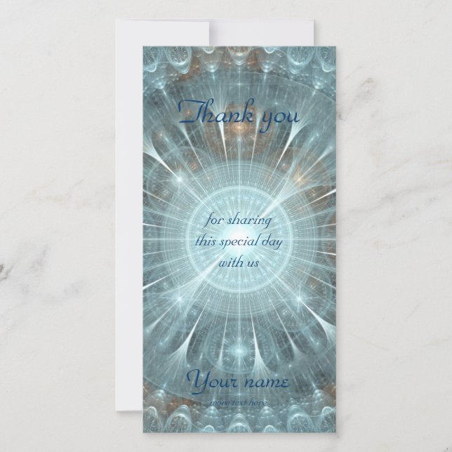 Tarjeta De Agradecimiento Ventana Catedral de navidades (Anverso)