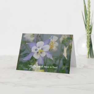Tarjeta De Agradecimiento ¡Veo la alegría de Jesús en usted!