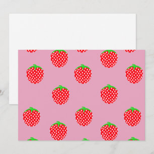 Tarjeta De Agradecimiento Verano Hermoso de Fresa