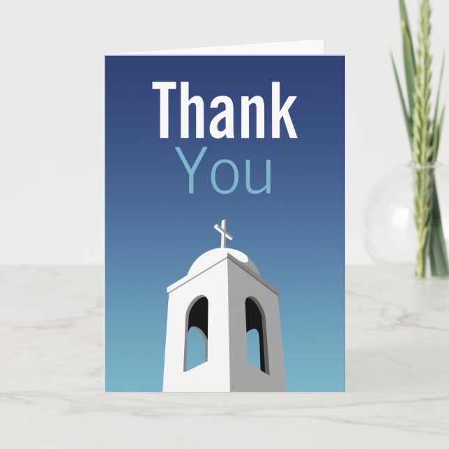 Tarjeta De Agradecimiento Verano Mediterráneo, gracias (Anverso)