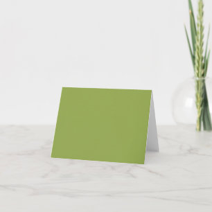 Tarjeta De Agradecimiento Verde lima moderado color sólido