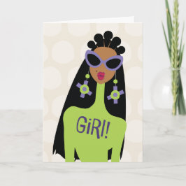 Tarjeta De Agradecimiento Verifica tus amigos fuertes - Chica