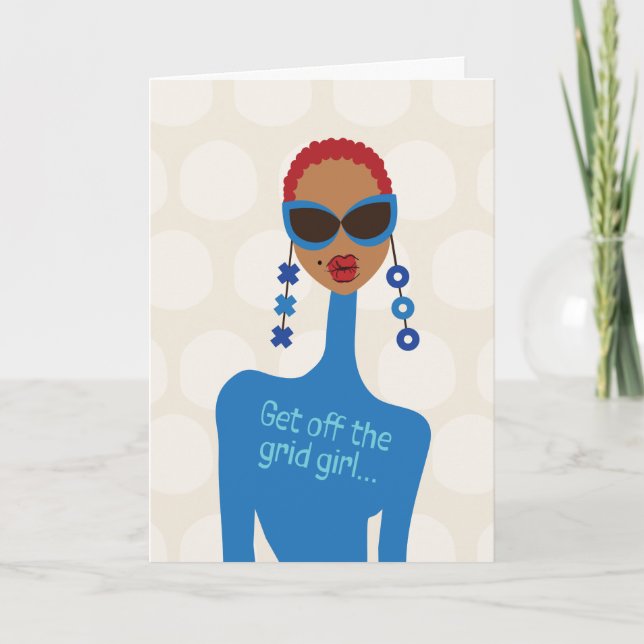 Tarjeta De Agradecimiento Verifica tus amigos fuertes: sal de la red (Anverso)