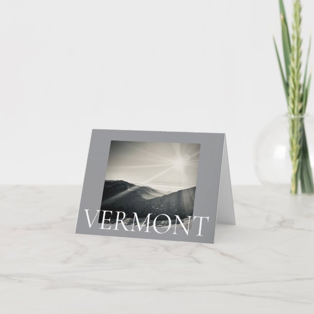 Tarjeta De Agradecimiento Vermont (Anverso)
