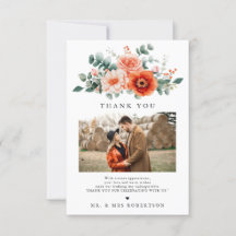 Verona Sunset Bright Naranja Boda floral moderno