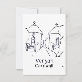 Tarjeta De Agradecimiento Veryan Roundhouses card