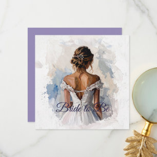 Tarjeta De Agradecimiento Vestido de novia para futura novia