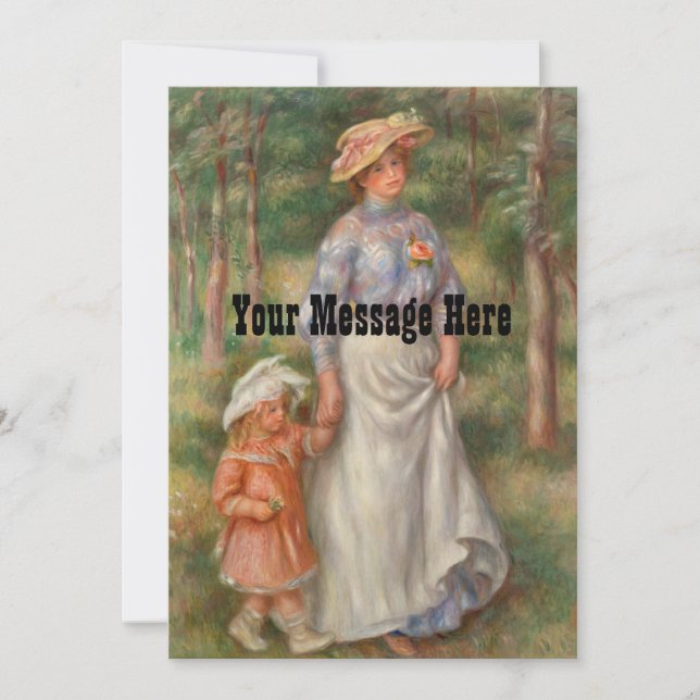 Tarjeta De Agradecimiento Vestidos personalizados de moda para mamá e hija  (Anverso)