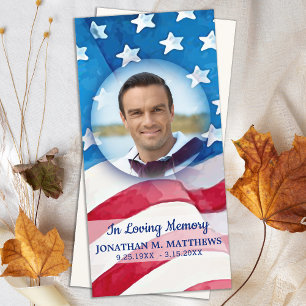 Tarjeta De Agradecimiento Veterano monumento conmemorativo funeral militar d