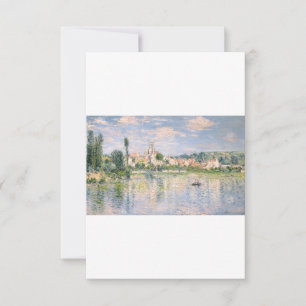 Tarjeta De Agradecimiento Vetheuil en verano por Claude Monet