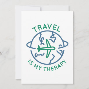 Tarjeta De Agradecimiento Viajar es mi terapia