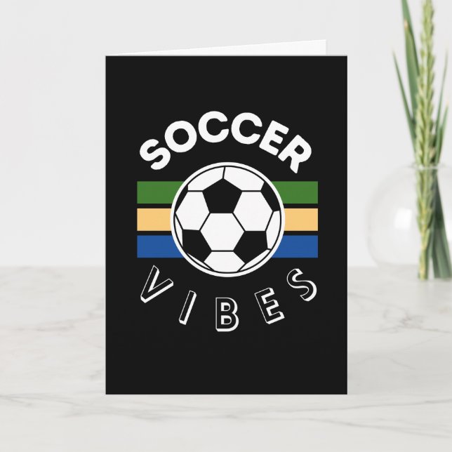 Tarjeta De Agradecimiento Vibes de fútbol (Anverso)