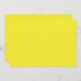 Tarjeta De Agradecimiento Vibrant Solid Yellow Background