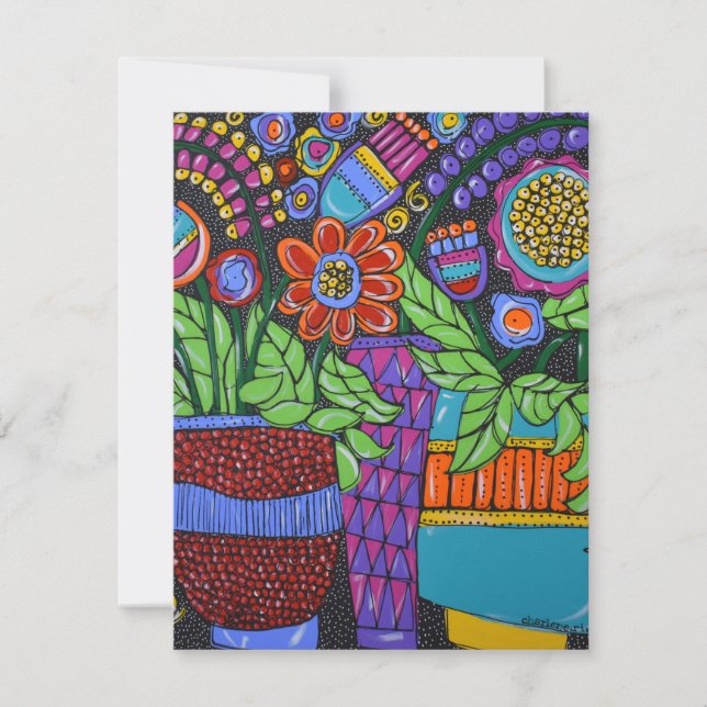 Tarjeta De Agradecimiento Vida con puntos (Anverso)