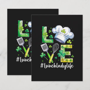 Tarjeta De Agradecimiento Vida de Señora de Almuerzo Feliz Día de San Patric