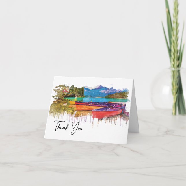 Tarjeta De Agradecimiento Vida del lago (Anverso)
