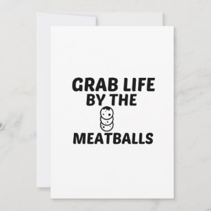 TARJETA DE AGRADECIMIENTO VIDA GRABADA DE MEATBALLS