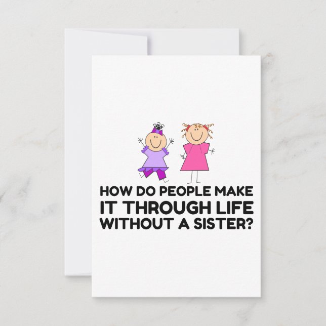 TARJETA DE AGRADECIMIENTO VIDA SIN HERMANA (Anverso)