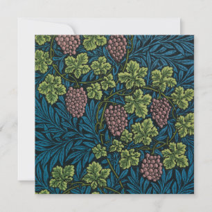 Tarjeta De Agradecimiento Vides con racimos de uvas rosadas