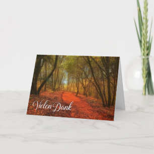 Tarjeta De Agradecimiento Vielen Dank German Gracias Woodland
