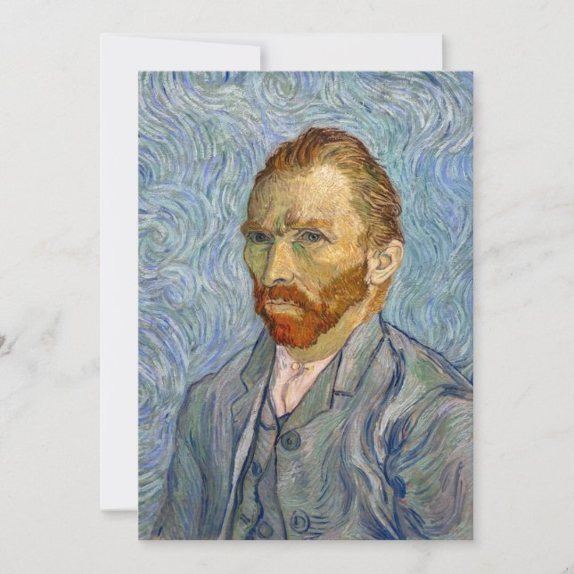 Tarjeta De Agradecimiento Vincent Van Gogh - Autorretrato (Anverso)