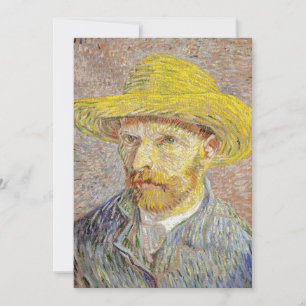 Tarjeta De Agradecimiento Vincent van Gogh - Autorretrato con sombrero de pa