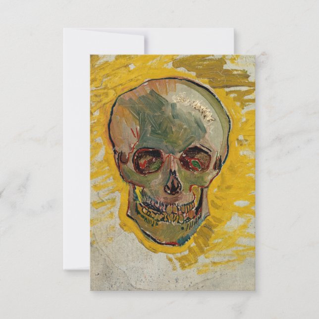 Tarjeta De Agradecimiento Vincent van Gogh - Calavera 1887 #2 (Anverso)