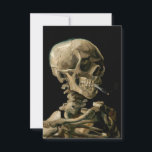 Tarjeta De Agradecimiento Vincent van Gogh - Calavera con cigarrillo en llam<br><div class="desc">Cabeza de un Skeleton con un cigarrillo en llamas / Calavera con cigarrillo en llamas / Crane de squelette fumant une cigarrillo - Vincent van Gogh,  1885</div>
