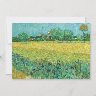 Tarjeta De Agradecimiento Vincent van Gogh - Campo con irlandeses cerca de A
