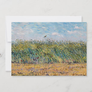 Tarjeta De Agradecimiento Vincent van Gogh - Campo de trigo con una alondra