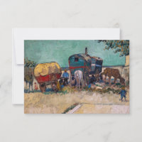 Vincent Van Gogh - Caravanas, campo gitano cerca d
