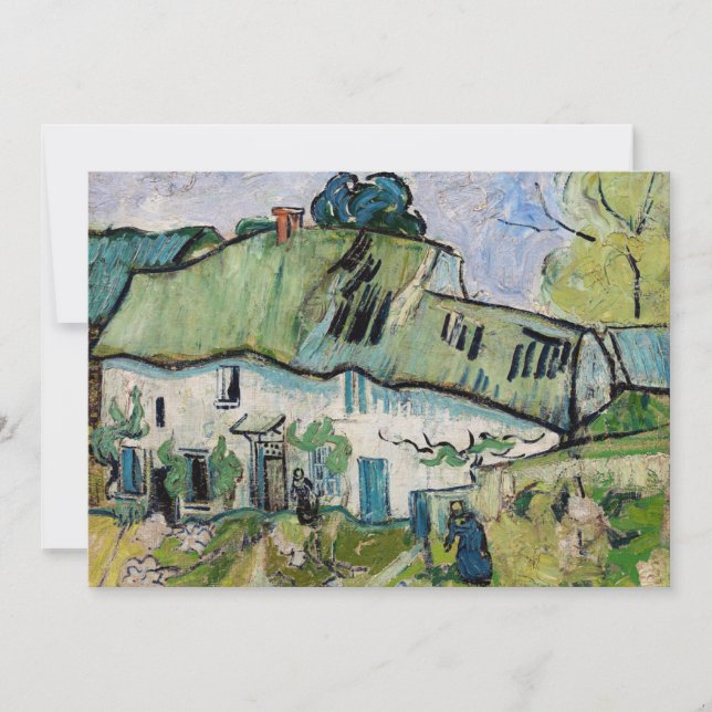 Tarjeta De Agradecimiento Vincent van Gogh - Casa de campo con dos figuras (Anverso)