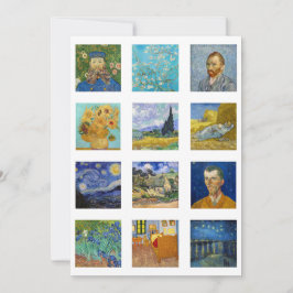 Tarjeta De Agradecimiento Vincent Van Gogh - Cuadrícula de obras maestras