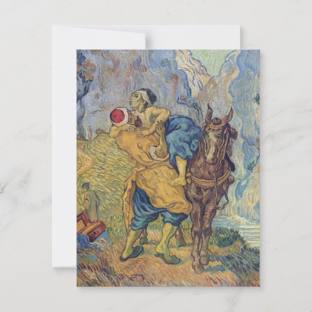 Tarjeta De Agradecimiento Vincent Van Gogh - El buen samaritano (Anverso)