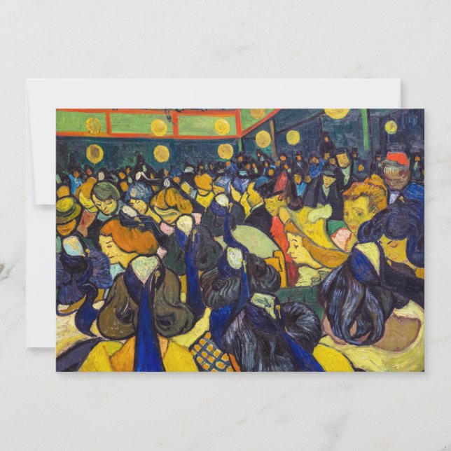 Tarjeta De Agradecimiento Vincent van Gogh - El salón de baile de Arles (Anverso)