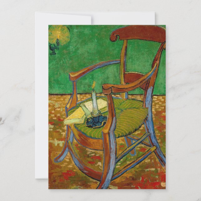 Tarjeta De Agradecimiento Vincent van Gogh - El sillón de Paul Gauguin (Anverso)