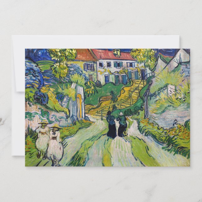 Tarjeta De Agradecimiento Vincent van Gogh - Escalera en Auvers (Anverso)