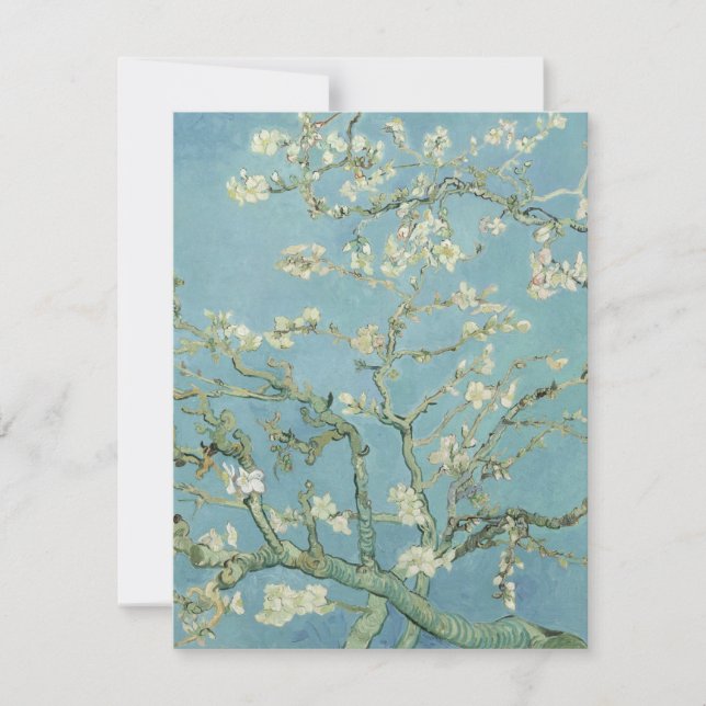 Tarjeta De Agradecimiento Vincent van Gogh - Flor de almendra (Anverso)