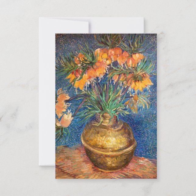 Tarjeta De Agradecimiento Vincent van Gogh - Fritillaries imperiales (Anverso)