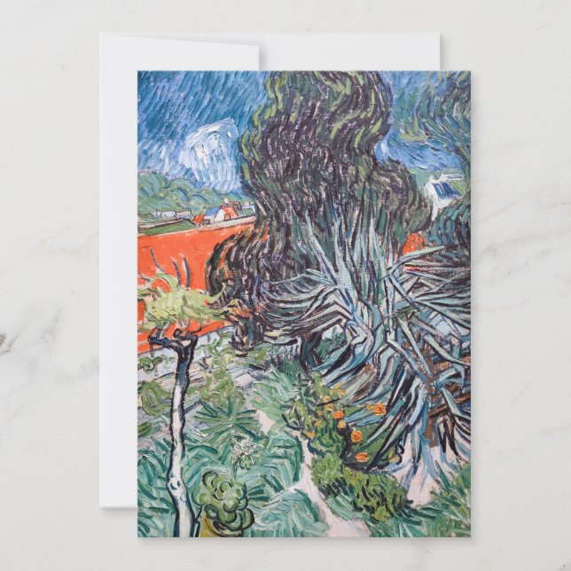 Tarjeta De Agradecimiento Vincent van Gogh - Jardín del Médica Gachet (Anverso)