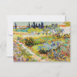 Tarjeta De Agradecimiento Vincent van Gogh - Jardín en Arlés