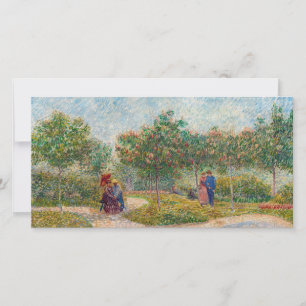 Tarjeta De Agradecimiento Vincent van Gogh - Jardín en Montmarte con amantes