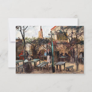 Tarjeta De Agradecimiento Vincent Van Gogh - La Guinguette en Montmartre
