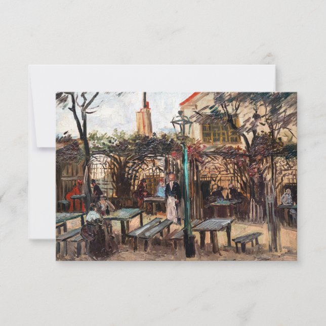 Tarjeta De Agradecimiento Vincent Van Gogh - La Guinguette en Montmartre (Anverso)