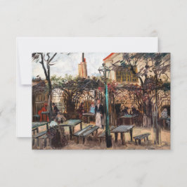 Tarjeta De Agradecimiento Vincent Van Gogh - La Guinguette en Montmartre