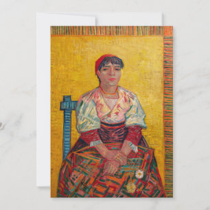 Tarjeta De Agradecimiento Vincent Van Gogh - La Mujer Italiana