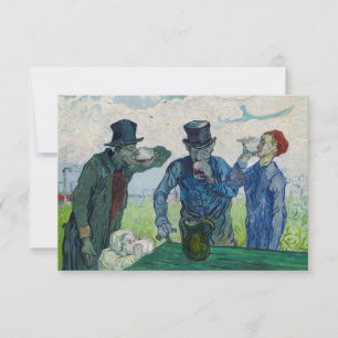 Tarjeta De Agradecimiento Vincent van Gogh - Los bebedores, según Daumier
