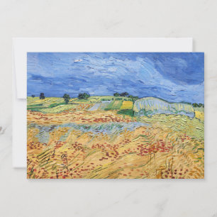 Tarjeta De Agradecimiento Vincent van Gogh - Los campos / Llanura en Auvers