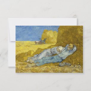 Tarjeta De Agradecimiento Vincent Van Gogh - Mediodía, Descanso del trabajo