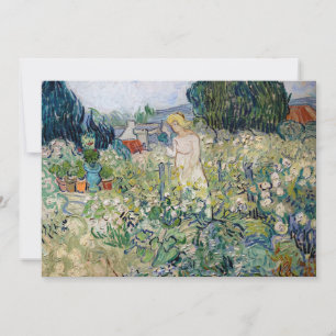 Tarjeta De Agradecimiento Vincent van Gogh - Miss Gachet en su jardín